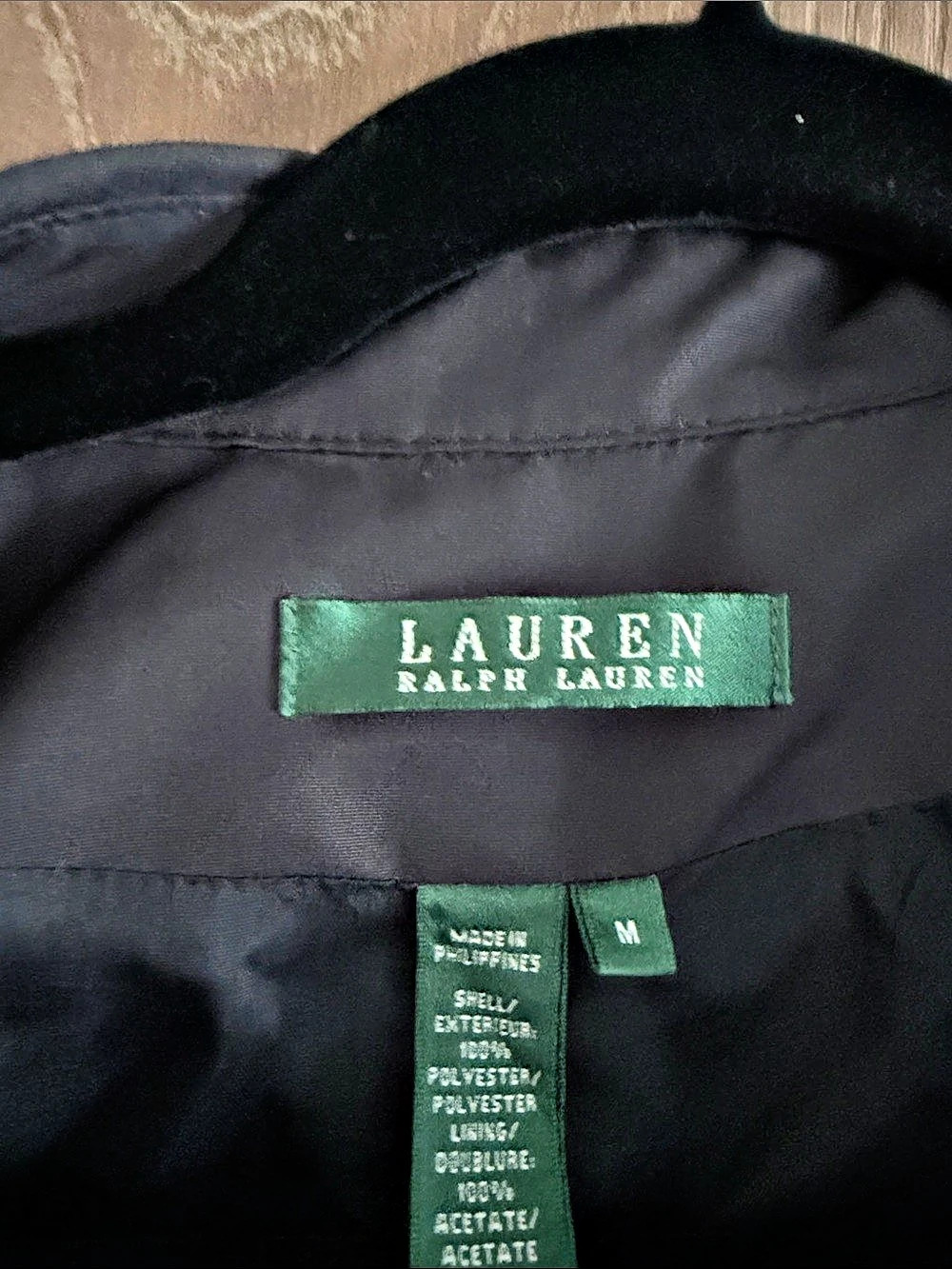 Lauren Ralph Lauren Women's short trench blazer in Black Size Medium